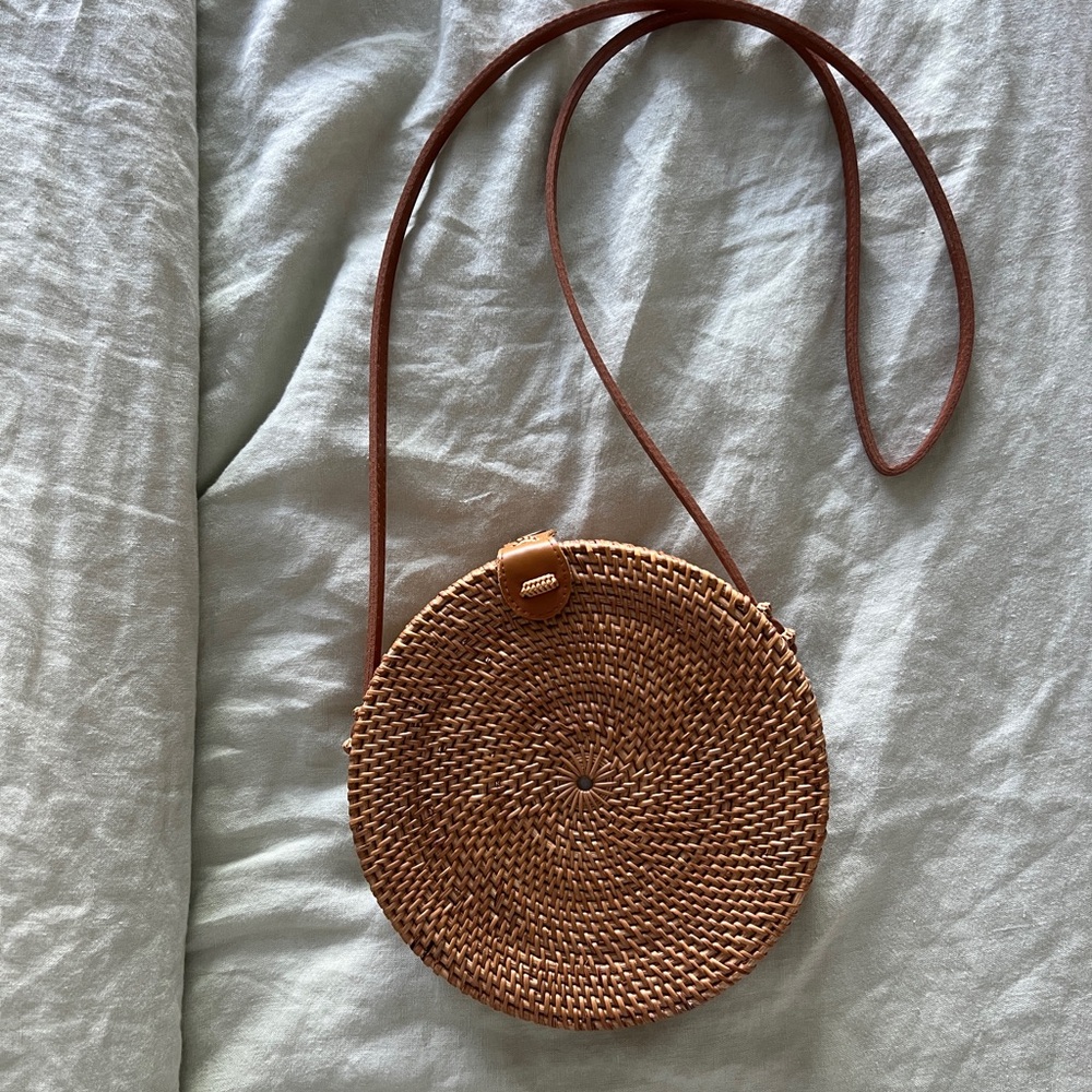 Nordstrom Woven Brown Crossbody Bag